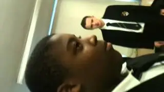Black kid layyin down a RAP in Class