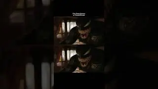 Venom Looking At TV - Green Screen