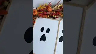 13 days of spooky crafts in the run up to Halloween 🎃 Day 1: Ghost wall art home decor 👻