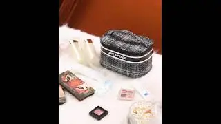 Korean Small Fragrant Wind Series Large Capacity Portable Cosmetic Bag Storage Bag For Woman
