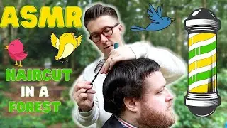 I CUT MY BEST FRIENDS HAIR IN A FOREST 🦚ASMR🌴