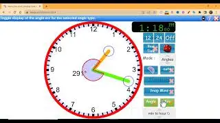 Teach Time, Angles & Fractions using Visnos.com