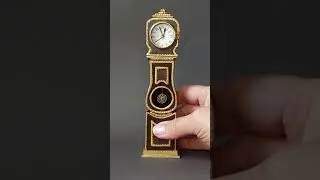 MAKE This MINIATURE Grandfather Clock #DIY #DollhouseClocks #MiniClock #Miniatures