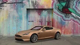 Aston Martin DB9 | Music Visualizer in Alpha and Green Screen