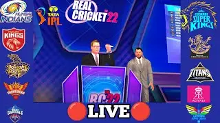 Tata IPL Auction | Live🔴 | IPL 2023 | RCPL/IPL AUCTION | Real Cricket 22 |