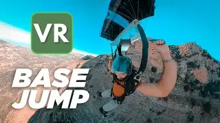 BASE jumping Niha fortress | FULL 360 VR