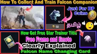 How To Collect falcon companion in pubg mobile in Tamil | Get Star Trainer Title|Tyson Noob Gamer  |
