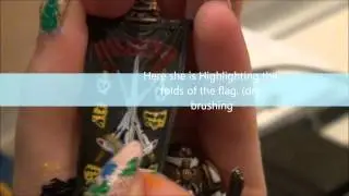 Painting a war standard