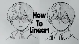 How to lineart your drawing(Basic Tutorial)