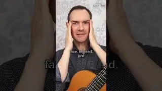 Mindful Guitar Playing: Soften Your Eyes, Ease Your Tune #shorts  #classicalguitarshed #guitarlesson