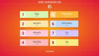 #5 | Первые 100 испанских слов. Как взломать испанский. Лайфхак по изучению языка