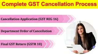 GST Cancellation Process | How to surrender GST | How to file GST REG 16 | GST Number Surrender