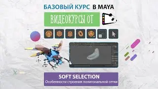 Особенности строения полигональной сетки  Настройки Soft Selection. Урок 9.