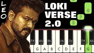 Lokiverse 2.0 🔥 | LEO | Piano tutorials | Piano Notes | Piano Online 