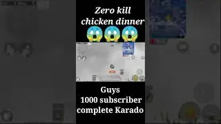 My First zero kill chicken dinner # Viral #Shorts