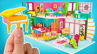 Adding BRIGHT House With Piano Room 🎹🎶 To Our Tiny Doll House Collection
