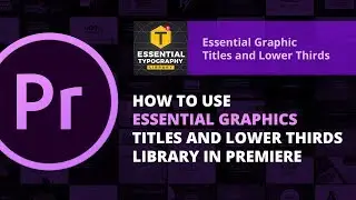Essential Typography Library | How to use it  in premiere pro | After Effects and Premiere pro