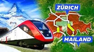 What is the value of Switzerland’s new Alpine railway network?