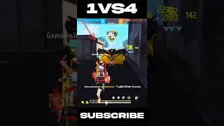 1 VS 4 🎯  CLUTCH WITH GRENADE 🤡 AND THOMPSON GUN 🔫 || #wljacky #shorts