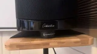 Get speaker goosebumps by IsoAcoustics mini pucks vibration isolator feet, GoldenEar BRX speaker