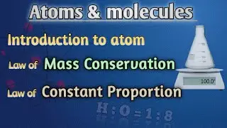 Law of Chemical Combination | Atoms and Molecules | class 9 #animation #science  #class9