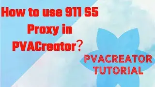 How to use 911 S5 Proxy in PVACreator?--PVACreator Tutorial