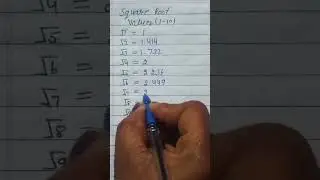 Square root trick | square root ( 1-10 ) | root trick 
