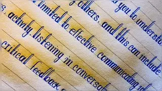 How to improve handwriting skills in English | Handwriting practice in English | Calligraphy writing