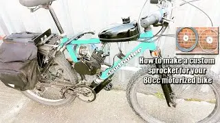 How to make a custom sproket hub for your 80cc motorised bicycle