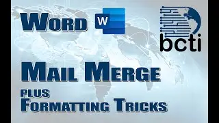Microsoft Word - Mail Merge Letters, Envelopes, and Labels
