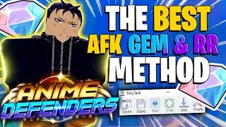 The BEST AFK Gem/Reroll Macro For Update 1 Anime Defenders