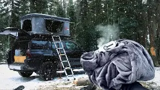 -13° Solo Truck Camping with only an Electric Blanket