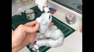 Грудь БЖД куклы  Лепка скульптуры