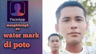How to remove faceapp logo writing logo