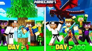 FINALE - 100 Days But Blocks Are RANDOM In Minecraft Hardcore 😰