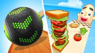 Going Balls Vs Sandwich Runner - SpeedRun Gameplay Android, iOS D2K9D31LC8S3