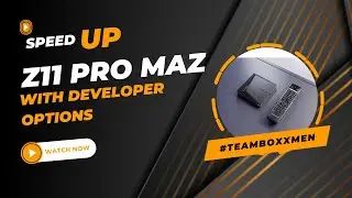 UNLOCKING THE SPEED ON FORMULER Z11 WITH DEVELOPER OPTIONS