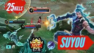 Immortal Suyou: New Hero is Insanely OP! Full Jungle Gameplay | MLBB