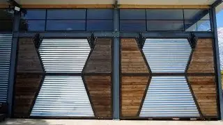 Building motorized Bifold Doors for the Workshop