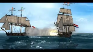 Naval Action: Dutch corvette (Surprise) vs Polish light frigate (Cerberus).