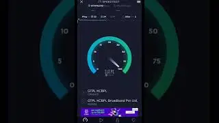 GTPL KCBPL Broadband 110Mbps Plan Speed Test #shortsvideo