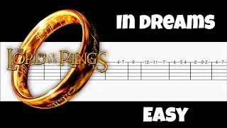 The lord of the rings - In dreams easy guitar tutorial
