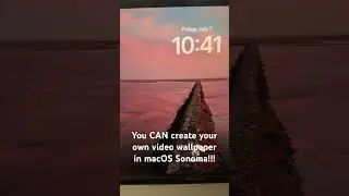 You CAN create your own video wallpapers in macOS Sonoma￼!! #macossonoma #macos #apple