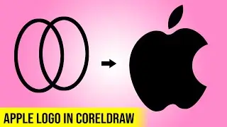 How to make apple logo in coreldraw adobe photoshop | iphone logo | by dev | ck