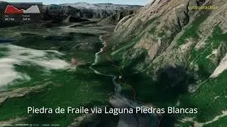 Piedra de Fraile via Laguna Piedras Blancas ∆ hiking trails ∆ 3d-trail.com/brazil/