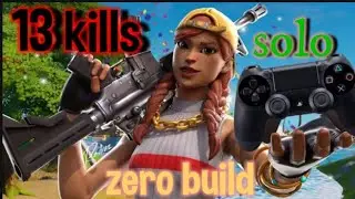 gameplay, solo, zero build, 13 kills, 100 vitorias 69 coroadas