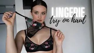 [4K] See-through lingerie try-on haul with Emilia 