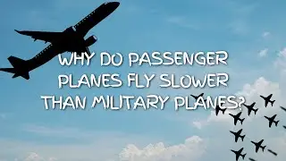 Why do passenger planes fly slower than military planes? | WizProPlus #aeroplane #fighterjet
