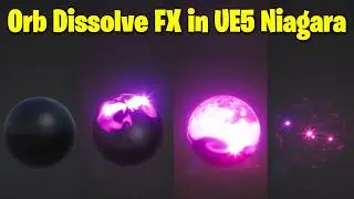 Orb Dissolve FX in UE5 Niagara  👉 Trailer