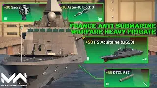 Newest Ship! FS Aquitaine Anti-Submarine Frigate Review and Gameplay! | Gacha Ship | Modern Warships